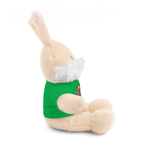 Custom Photo Festive Poinsettia Stuffed Animals with Tee